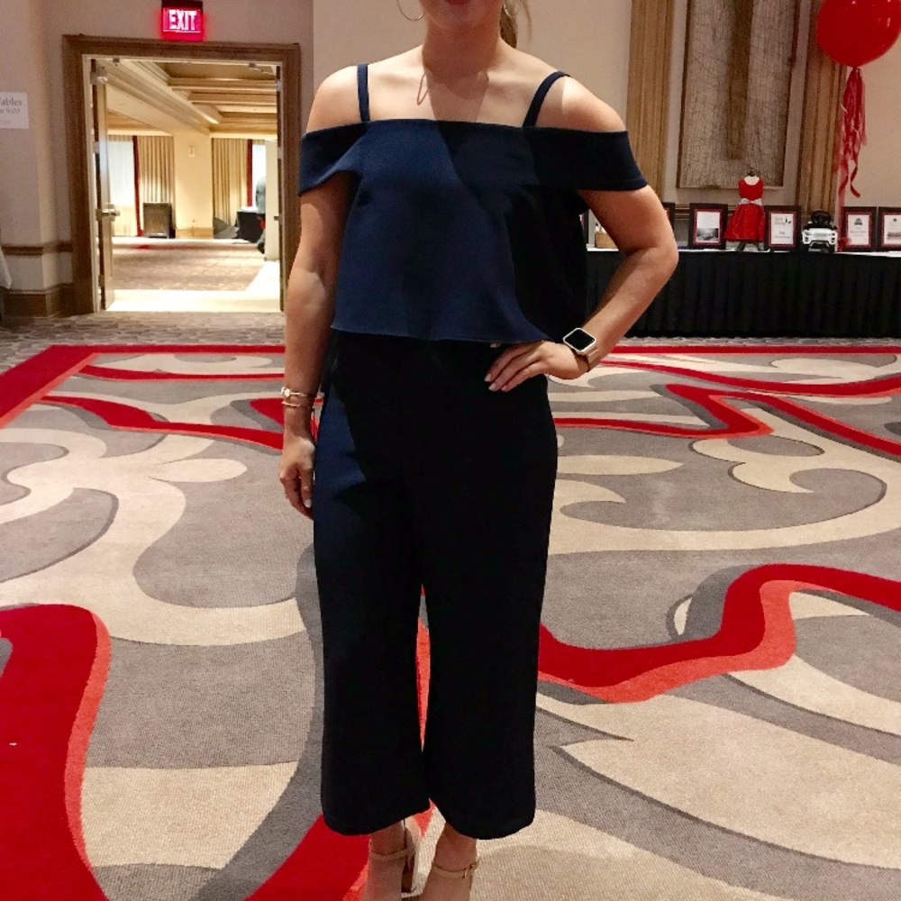 Navy Gianni Bini jumpsuit